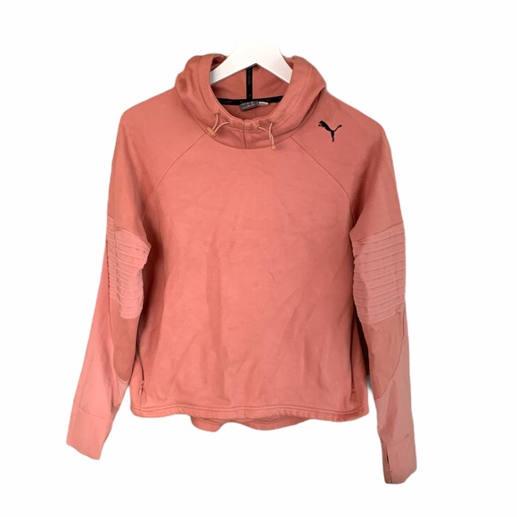 Puma Tops - Puma Mauve Pink Hooded Sweatshirt